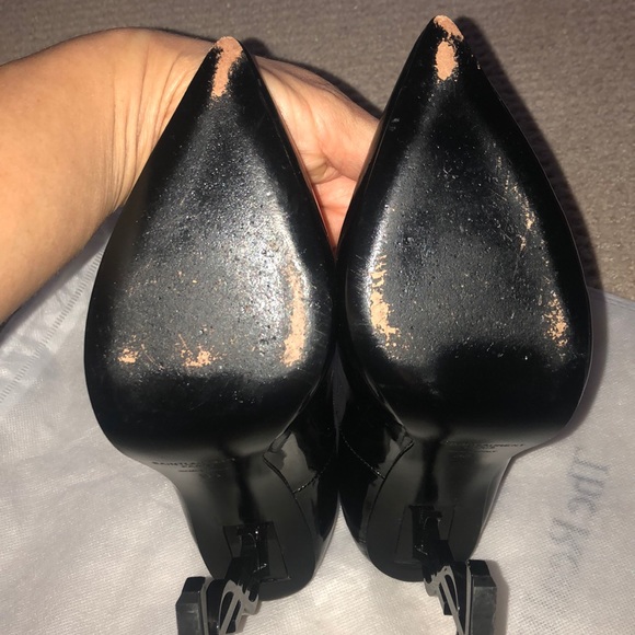SAINT LAURENT Black Opyum 110 Patent Leather Pumps - Picture 3 of 4